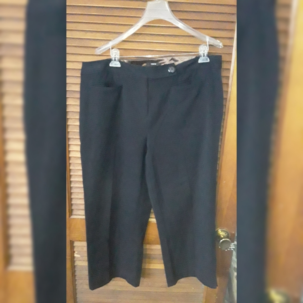 Style & Co Style&Co Pants Stretch 16W Black Women